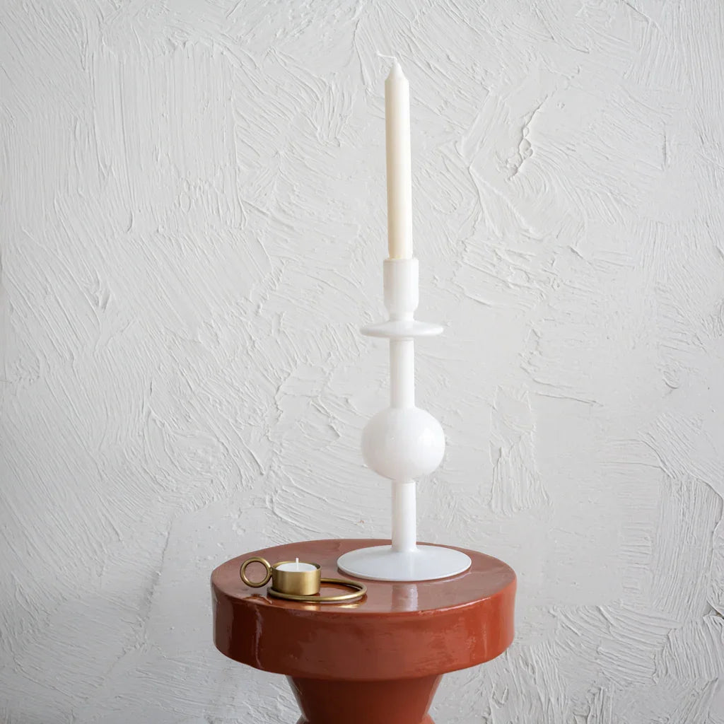 Urban Nature Culture kandelaar Bulb wit/transparant Ø12,5×30 cm
