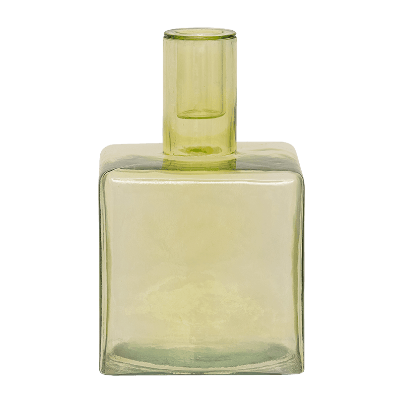 Urban Nature Culture - Kandelaar Cubico - Pale Green Gerecycled Glas (16 cm)