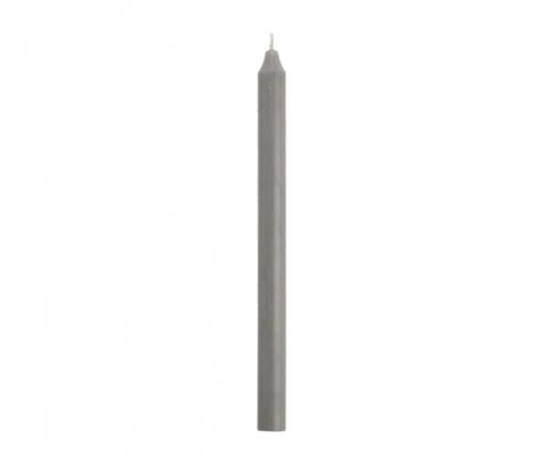 Rustik Lys – Tischkerze 2,1 x 30 cm Taubengrau