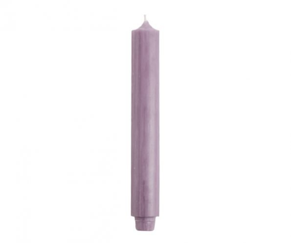 Rustik Lys - Dinner candle 3.2 x 30 cm Antique purple