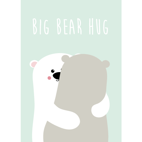 Studio Inktvis - Card Big Bear Hug