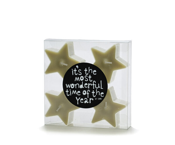 Rustik Lys - Tealights star pistachio