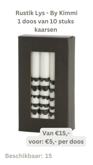 Rustik Lys – Von Kimmi – Dinner Candle Clouds – 10er-Packung – Super-Angebot