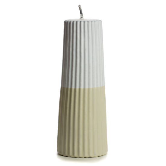 Rustik Lys - Outdoor Stumpenkerze Rillensand L
