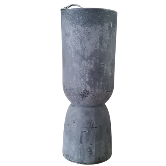 Rustik Lys – Riesige Outdoor-Skulptur, schwarz, gequetscht