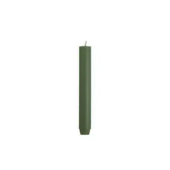 Rustik Lys - Dinner candle 2.6 x 18 cm pine green