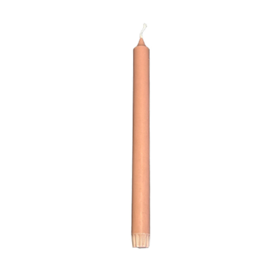 Rustik Lys - Stearine dinerkaars 2,2 x 28 cm pink terra