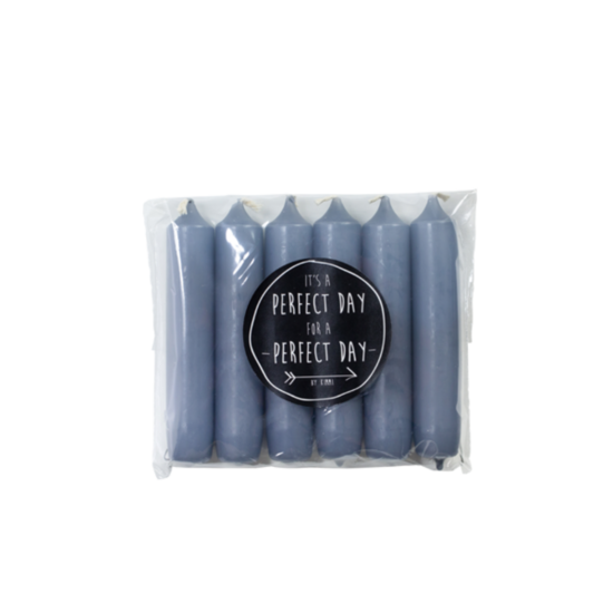 Rustik Lys - Gift dinner candle steel blue