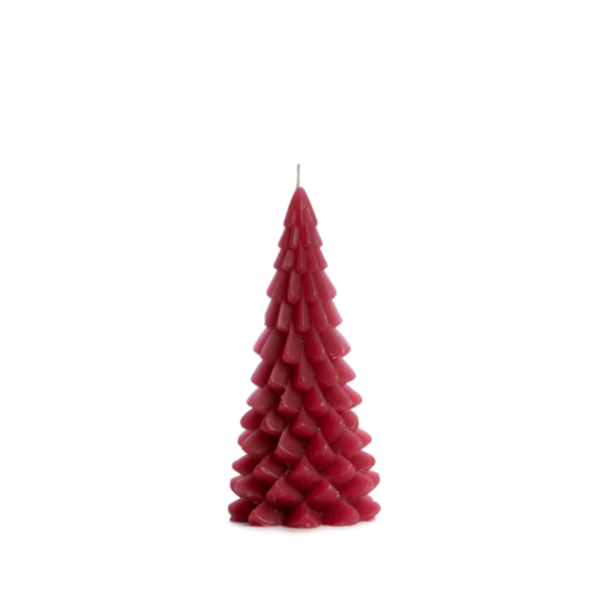 Rustik Lys - Christmas tree candle raspberry M