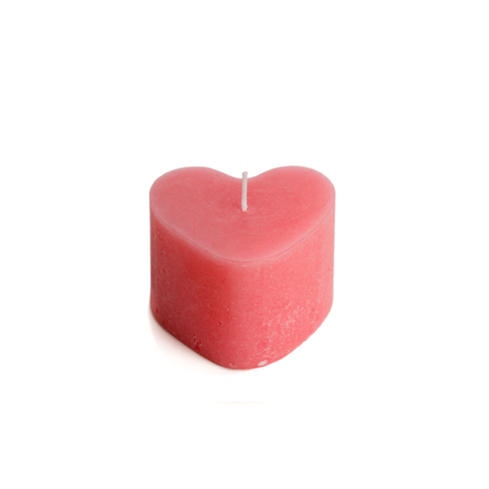 Rustik Lys - Candle Sculpture Heart Fuchsia