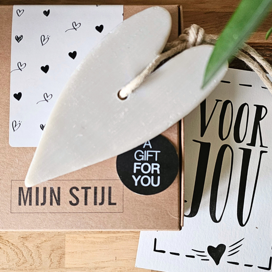 Cadeauset zeephanger hart - Gift for you