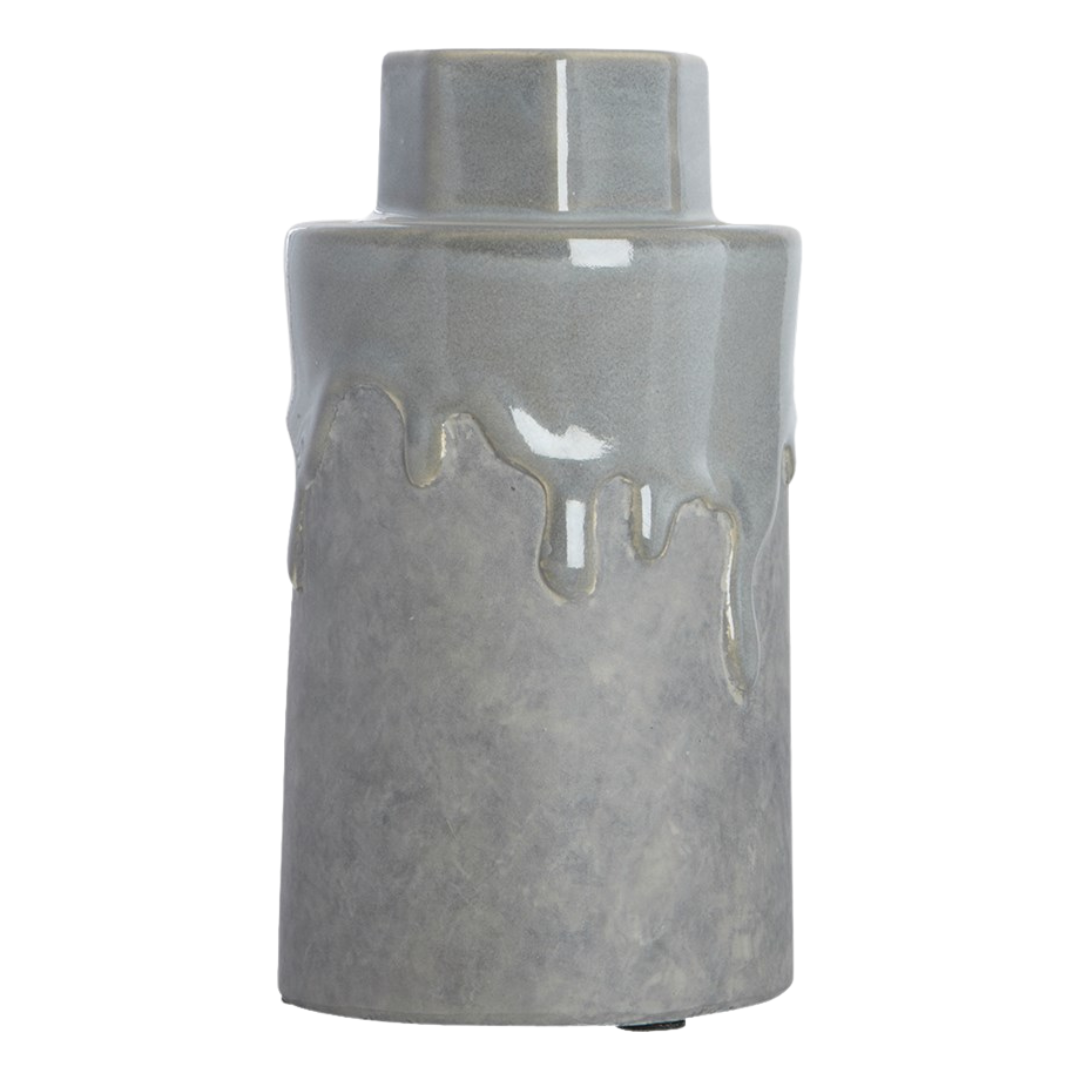 House Doctor – Vase Hexa, kühles Grau