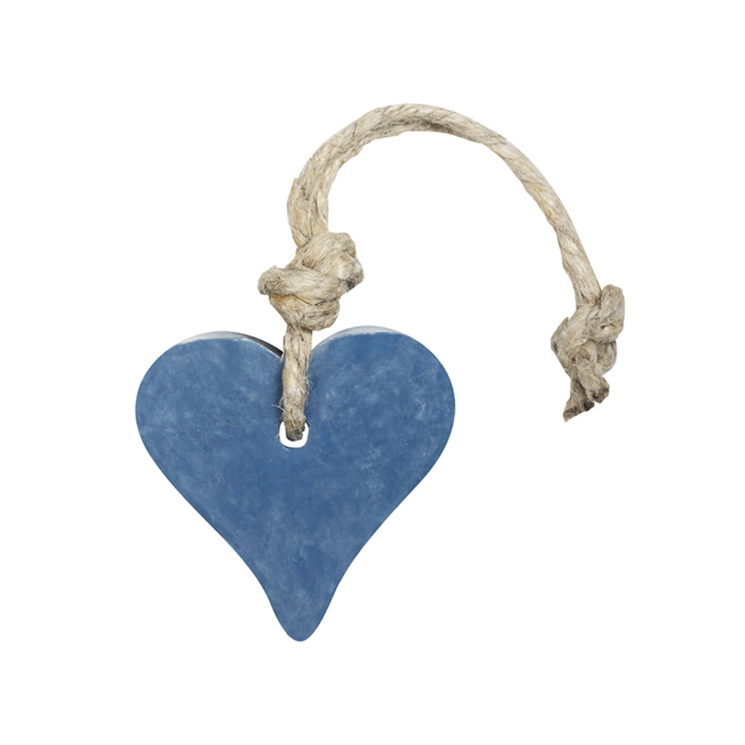 My Style - Soap pendant heart dark blue, scent mille fleurs