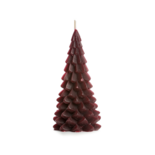 Rustik Lys - Kerstboom kaars Aubergine M