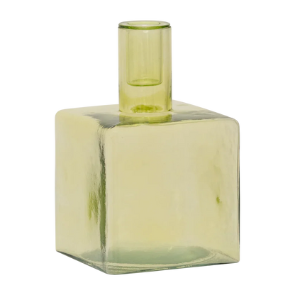 Urban Nature Culture - Kandelaar Cubico - Pale Green Gerecycled Glas (16 cm)