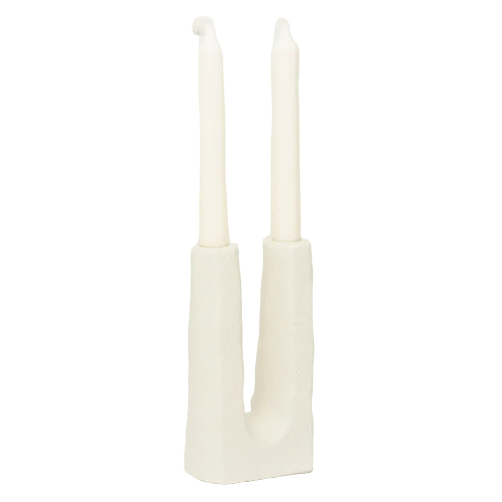 Urban Nature Culture kandelaar Tomas gebroken wit 10,7×5×20 cm