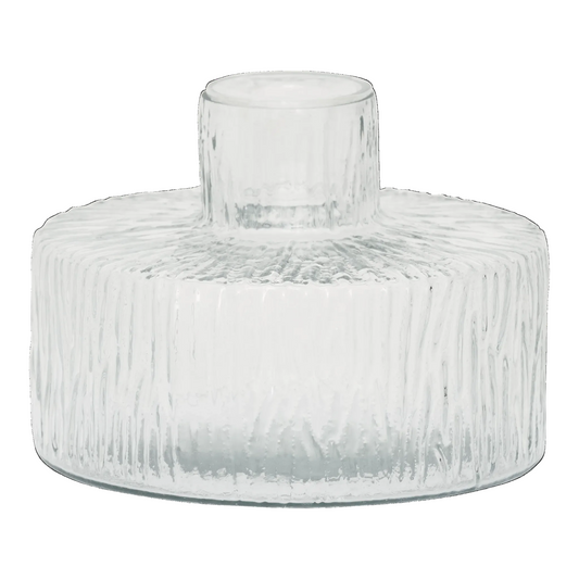 Urban Nature Culture - Kandelaar Solvi A - Gerecycled Glas Transparant Ø 13 cm