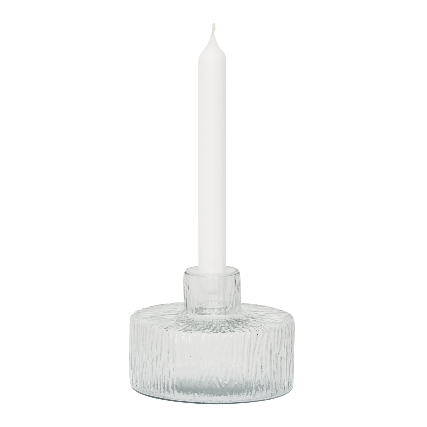 Urban Nature Culture - Kandelaar Solvi A - Gerecycled Glas Transparant Ø 13 cm