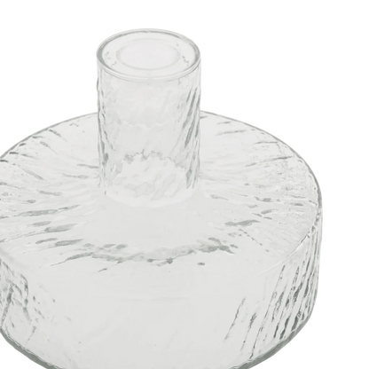 Urban Nature Culture - Kandelaar Solvi B - Gerecycled Glas Transparant Ø 15 cm