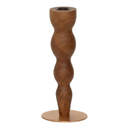 Urban Nature Culture Kandelaar Tali Bruin Mangohout 24 cm