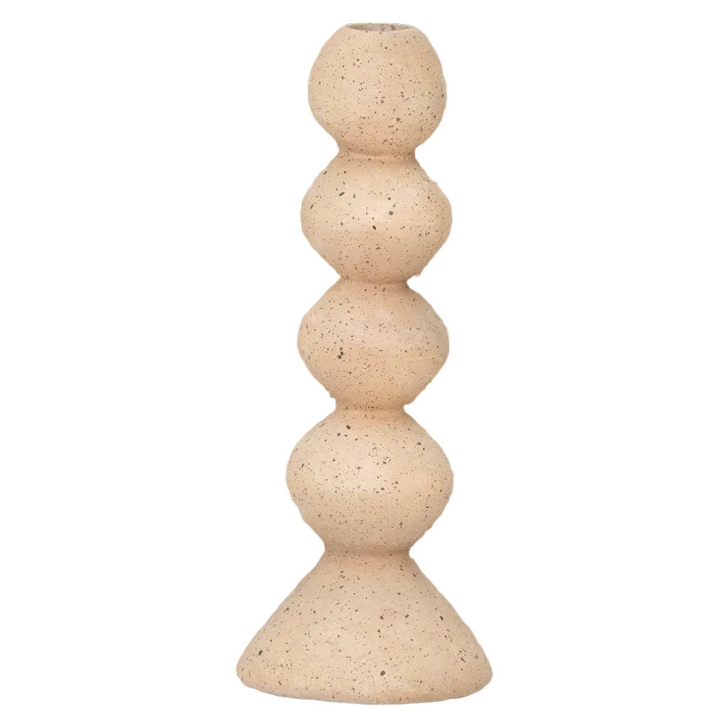 Urban Nature Culture kandelaar Anneli beige Ø9,5×25 cm