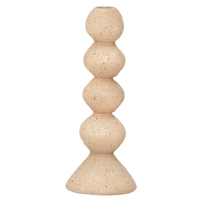 Urban Nature Culture kandelaar Anneli beige Ø9,5×25 cm