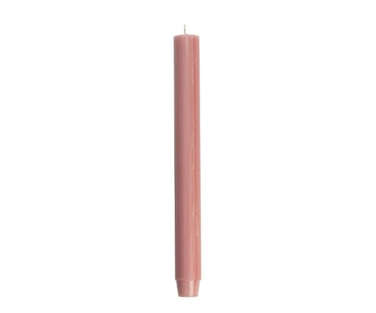 Rustik Lys - Tafelkerze 2,6 x 30 cm Staub rosa