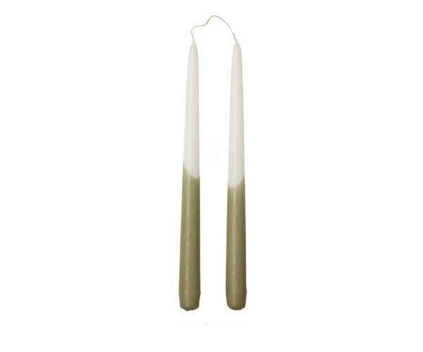 Rustik Lys - Dinner candle twin Eucalyptus L