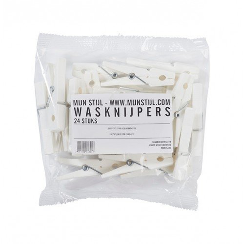 My Style - White Clothespins