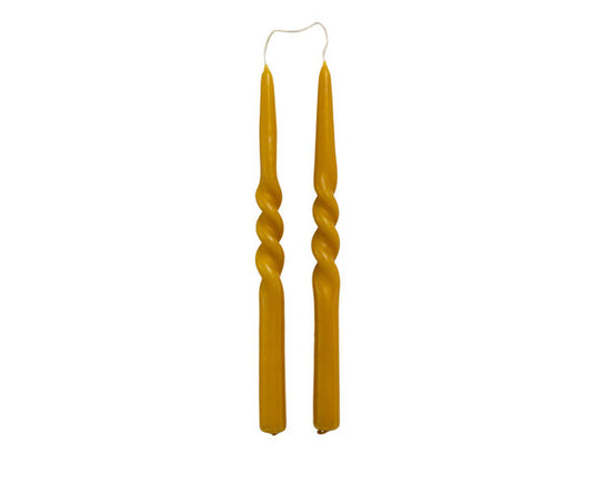 Rustik Lys - Twist Dinner Candle Natur