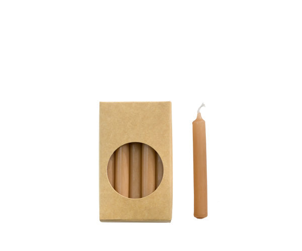 Rustik Lys potloodkaarsjes Caramel 1,2 × 10 cm