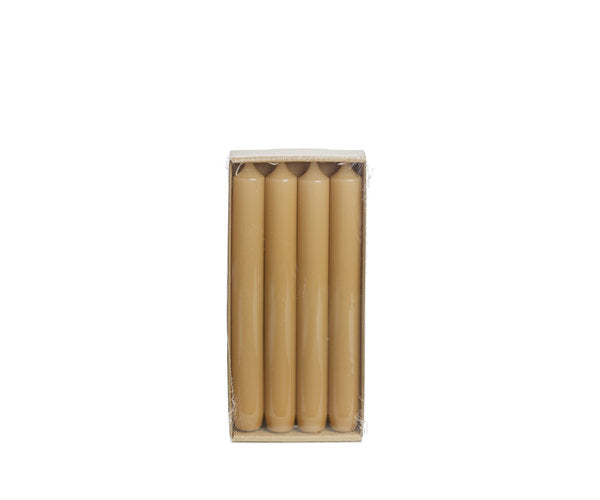 Rustik Lys hoogglans dinerkaarsen Caramel 2,1 × 19 cm - 4 stuks