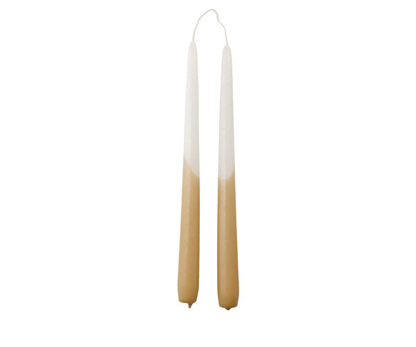 Rustik Lys - Dinner candle twins Apricot L