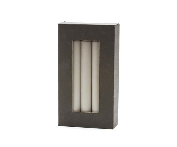 Rustik Lys stearine dinerkaars Olifantgrijs 2,2 × 19 cm