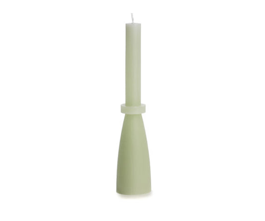 Rustik Lys - Kaars Sculpture dusty green