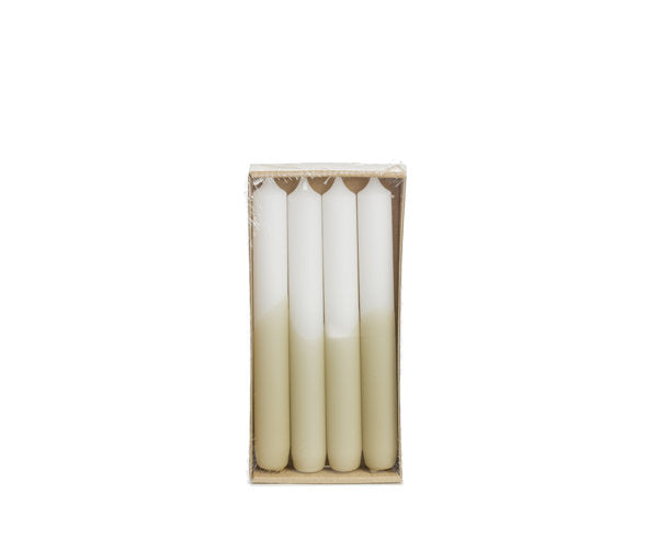 Rustik Lys Half Dipped dinerkaarsen Pistache 2,1 × 19 cm - 4 stuks