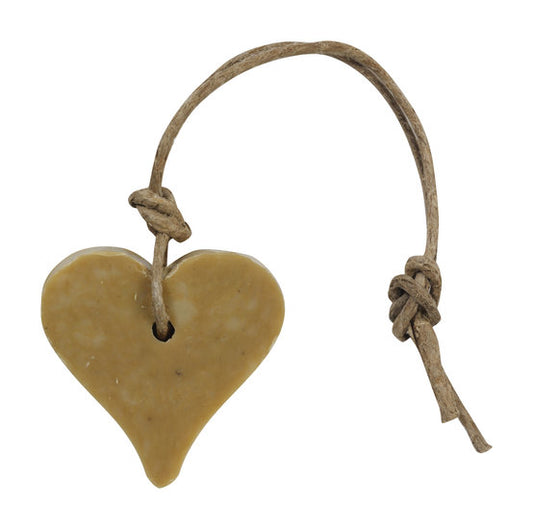 My Style - Soap pendant heart argile jaune, scent lotus jasmine