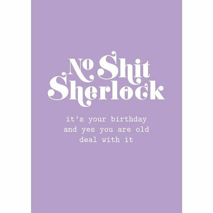 Studio Inktvis - Card No shit birthday
