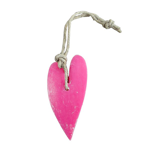 My Style - Soap pendant heart XL fuchsia pink, rose scent