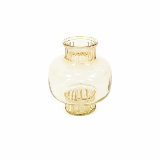 Housevitamin - Glass Shape Vase Amber