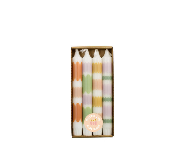 Rustik Lys By Kimmi Festival dinerkaarsen - 4 stuks - 2,2 × 19 cm