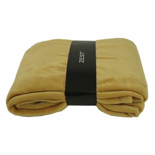 Zest - Fleeceplaid flanel mosterd - Kneusje