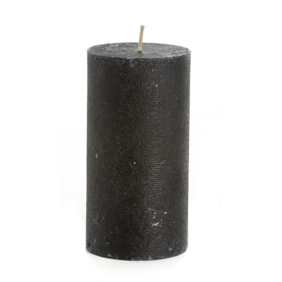 Rustik Lys - Rustic candle 7 x 13.5 cm black