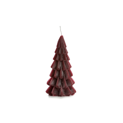 Rustik Lys - Christmas tree candle Aubergine S