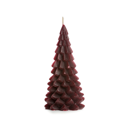 Rustik Lys - Christmas tree candle Aubergine M