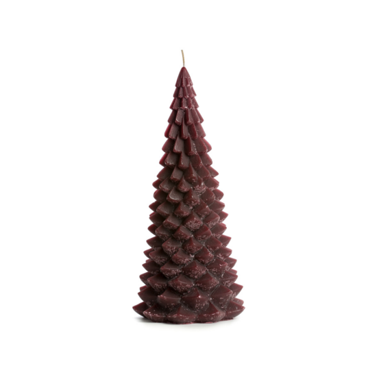 Rustik Lys - Christmas tree candle Aubergine L
