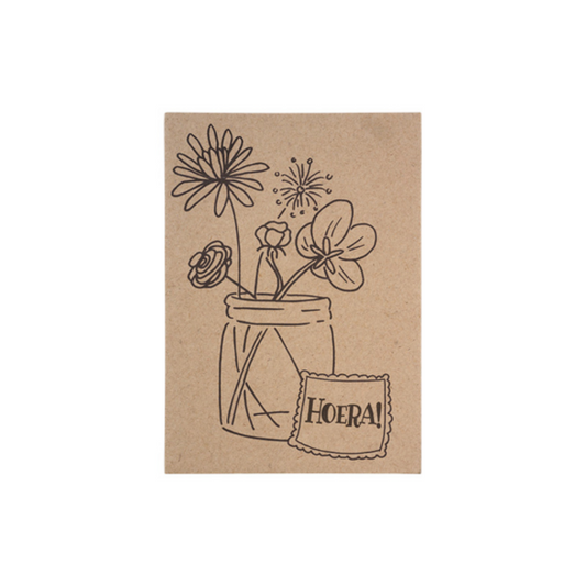 My Style - Card with wild flower mix Hooray