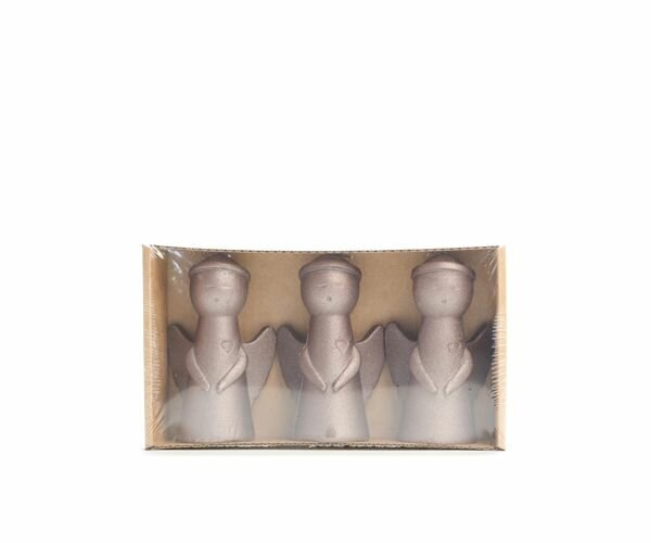 Rustik Lys - Candle Christmas Angel XS coffee s/3