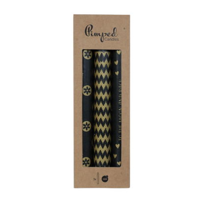 Pimped Candles "To The Moon" black/gold