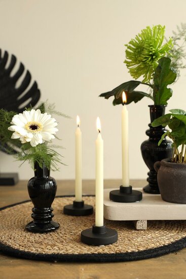 Pencil candles cream s/12